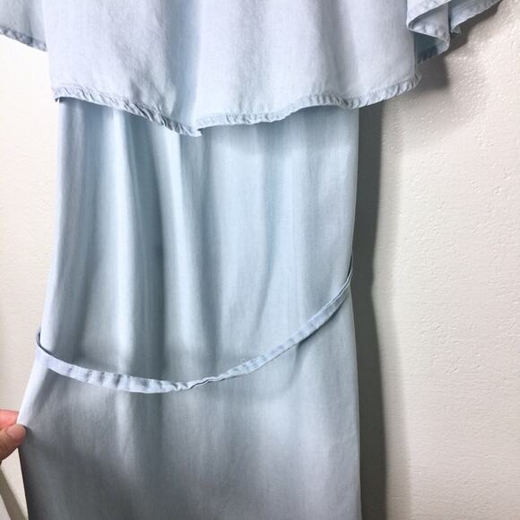 Old Navy Off the Shoulder Lyocell Belted Dress Size Medium - Picture 3 of 7